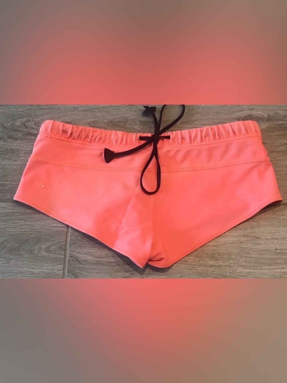 LuLuLemon Coral Swim Shorts with Drawstring